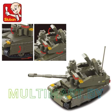 Конструктор Sluban M38-B0285 Танк Леопард (224 детали) картинка 5
